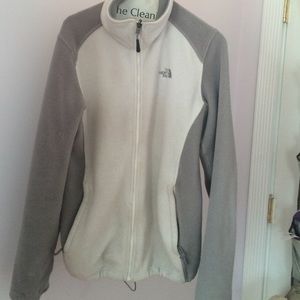 Grey / white northface jacketTRADE ONLY