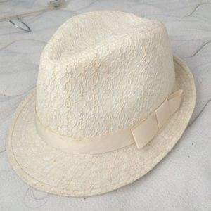 Creamy Fedora hat