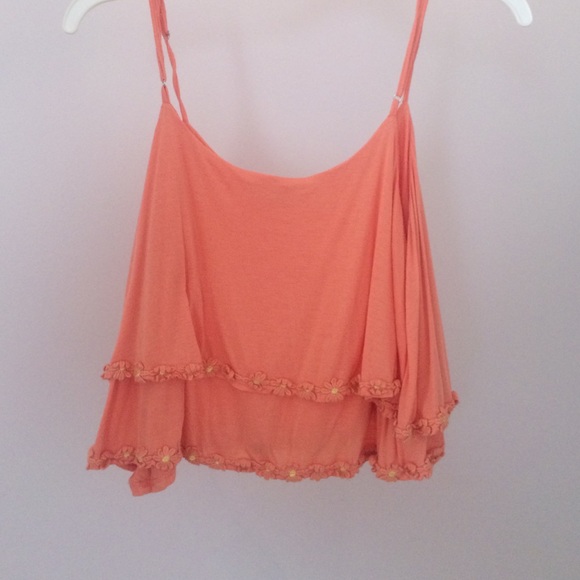 Peach Cropped tankTRADE ONLY