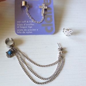 Claire's ear cuff set