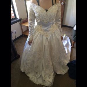 A wedding dress