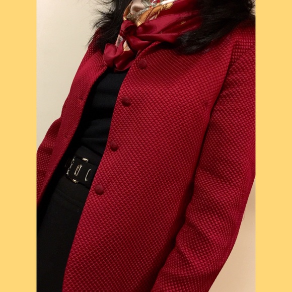 Burgundy jacket