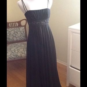 David's Bridal long black dress