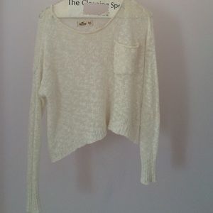 Hollister White sweater
