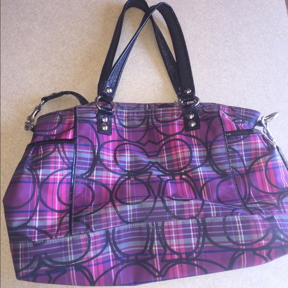 coach poppy purse purple