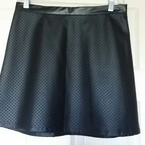 Vegan Leather Mini Skirt