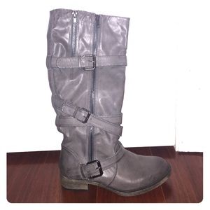 Grey Boots Size 6