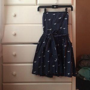 strapless hollister dress
