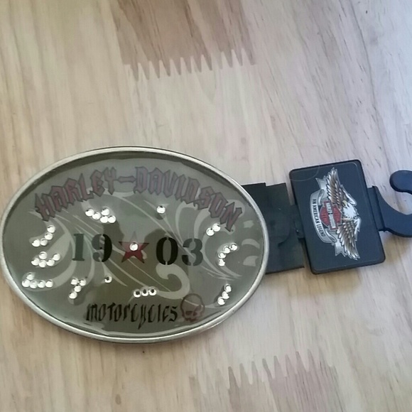 Harley Davidson womens belt buckle camo military.