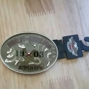 Harley Davidson womens belt buckle camo military.