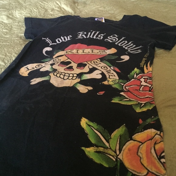 Ed Hardy love kills slowly T-shirt