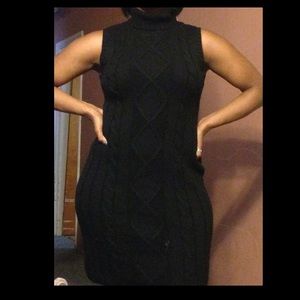 Blk turtleneck dress