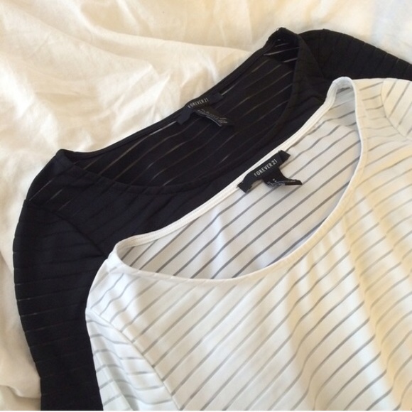 BUNDLE mesh-lined crop tops & pink strapless bra
