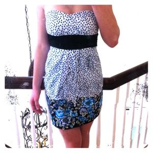 Spring/Summer Floral Strapless Dress