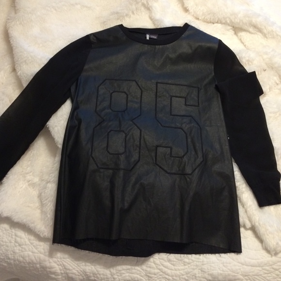 Sparkle & Fade vegan leather jersey