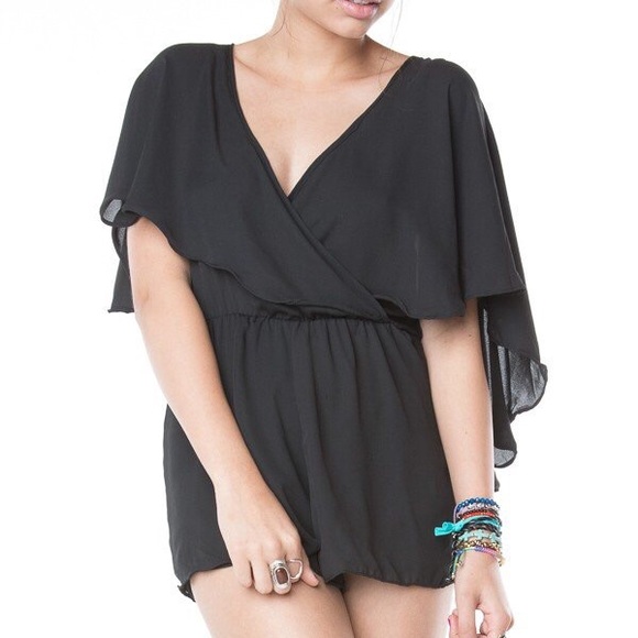 Brandy Melville Other - 🌸 SOLD 🌸 black Brandy gale romper