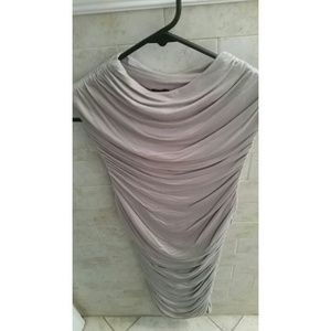 Fitted sleeveless ruffle dress