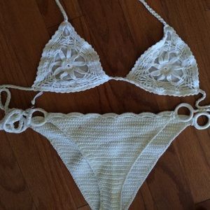 Boho/indie crochet bikini !!
