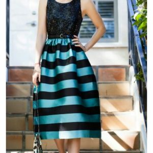 Anthropologie Sequin and stripe dress" Brand New"