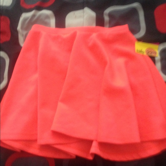 Neon pink summer skirt