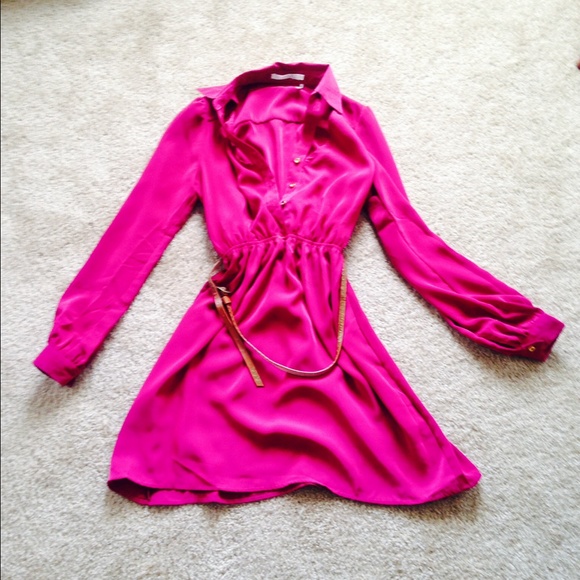 Silk, button up dress or long shirt with tights!