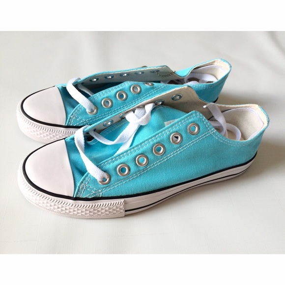 Brand new blue converse sneakers