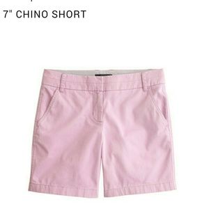 J Crew Chino 7" Short Dusty Mauve Item #35756