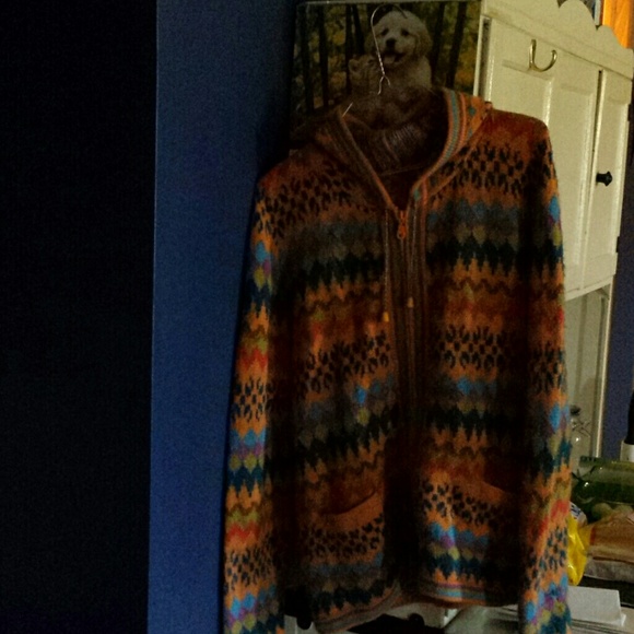 Alpaca fleece Hooded sweater