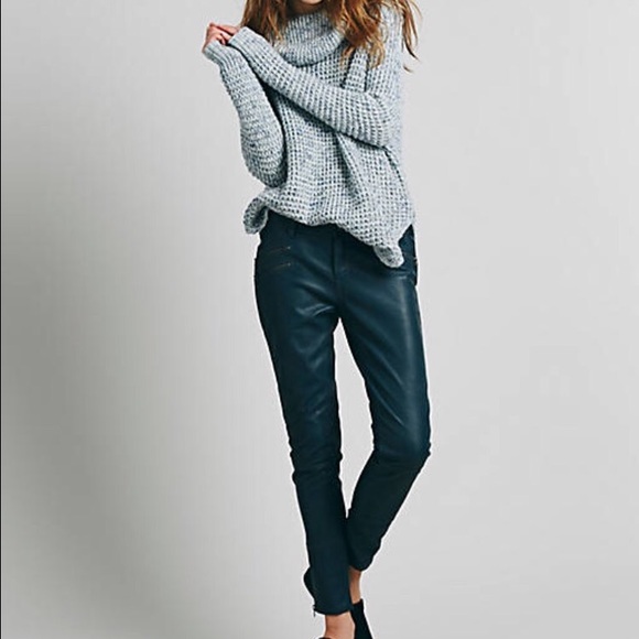 Free People Pants - 🎉Host Pic!🎉NWT Free People Faux Leather jeans