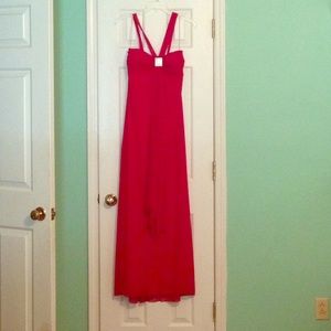 Red formal dress