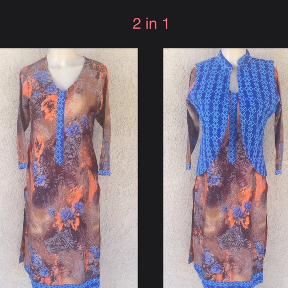 Dresses & Skirts - Beautiful Dress  with reversible vest