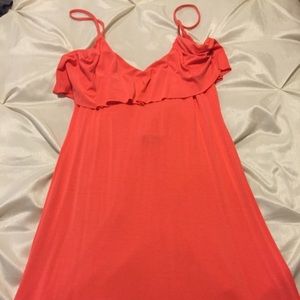 Tart low back jersey coral dress