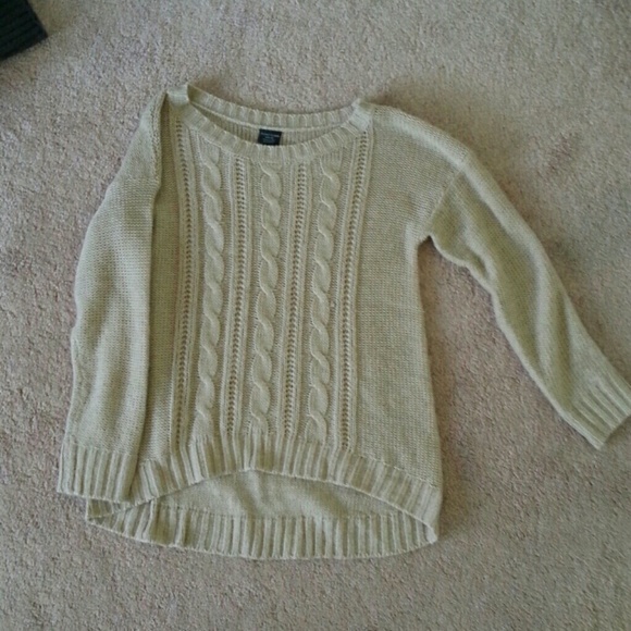 High-low sweater