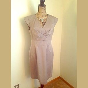 Size 14 taupe colored sheath dress