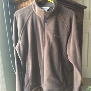 Brown Columbia light weight fleece jacket