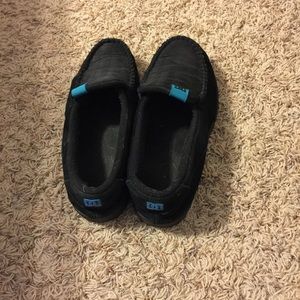 DC black slip-ons