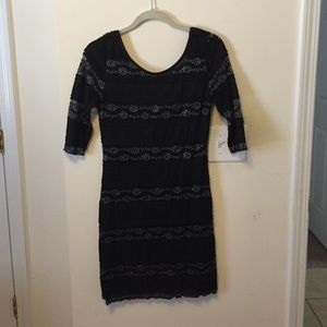 Black and silver dress