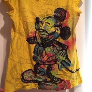 Yellow Mickey Mouse t-shirt