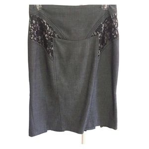 Beautiful high waisted skirt with lace detail