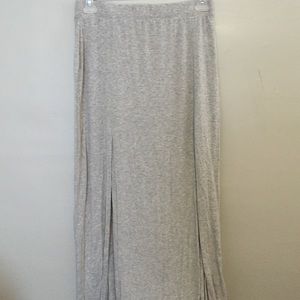 Hearhered Light Gray Maxi Skirt