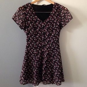 Black Floral Dress