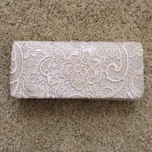 Ivory Crochet Clutch
