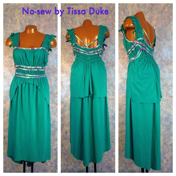 Turquoise Goddess Gown by Tissa Duke