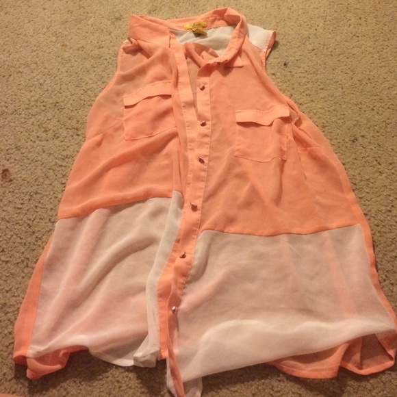 Sheer button up