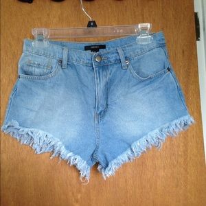 Forever 21 light denim shorts