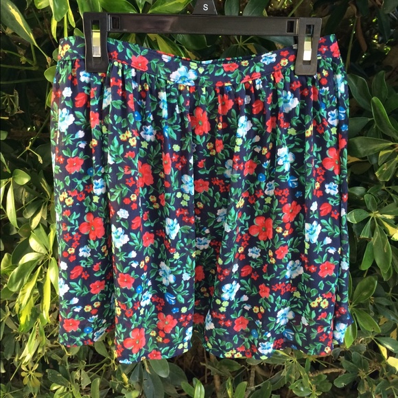 Hollister Floral Skater Skirt