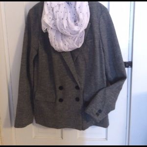 Grey J Crew Boyfriend Blazer