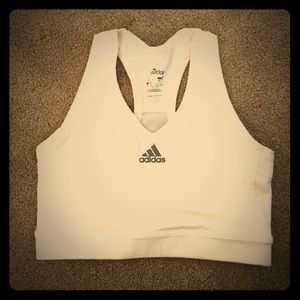 Adidas sports bra. White.