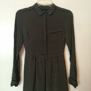 Madewell silk shirt dress