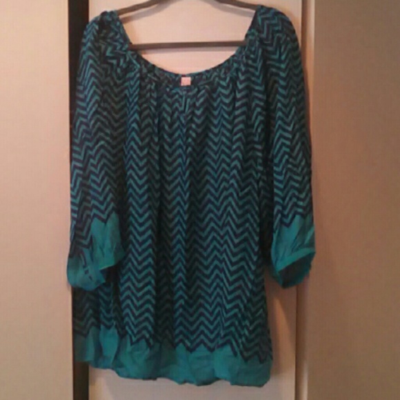 Chevron tunic, flowy and amazing colors!